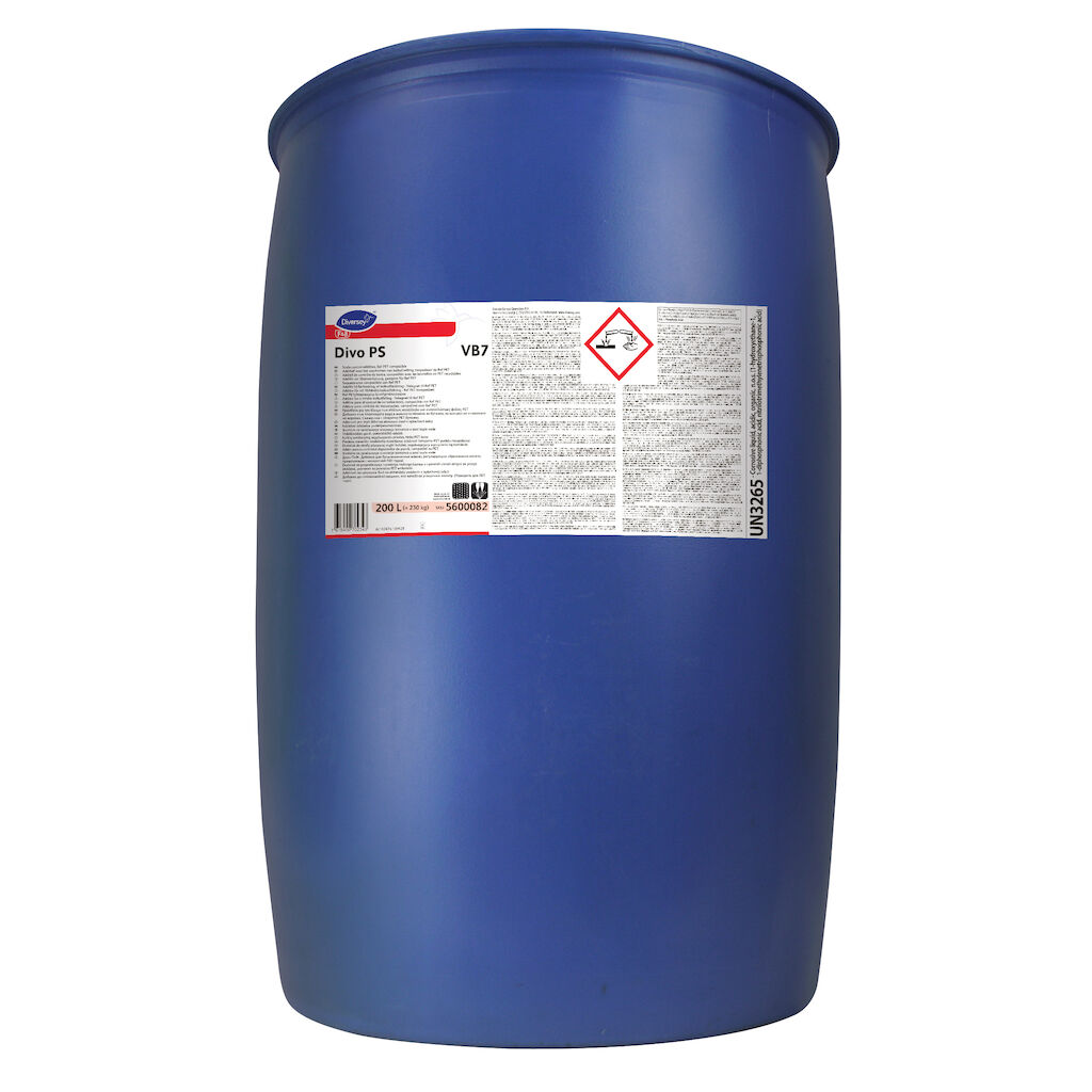 Divo PS VB7 200L - Additif pour le contrôle du tartre, compatible avec les bouteilles en Ref PET